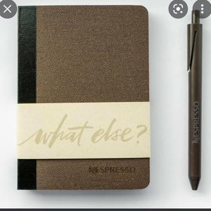 NESPRESSO notebook and pen -new